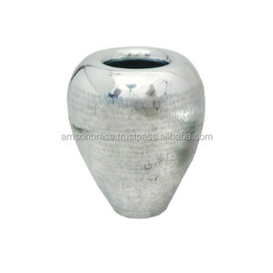 Vase à fleurs Pichet à eau Style Vase à fleurs en aluminium pour fleur artificielle Taille personnalisée Forme Couleur Vaisselle en métal - Product Image 3
