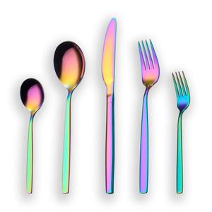 Elegant Wedding Cutlery <b>Spoon</b> <b>Set</b> Golden Stainless Steel Flatware <b>Set</b> Knife <b>Fork</b> <b>Spoon</b> Hotel Restaurant Silverware <b>Set</b> - Product Image 6