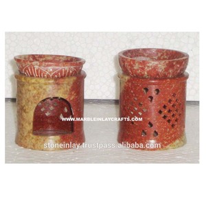 Brûleur d'huile aromatique en pierre ollaire décoratif, magnifiques lampes aromatiques en pierre ollaire - Product Image 1