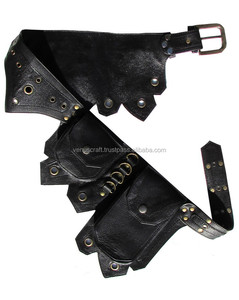 Echt Lederen Designer Heupgordel Tassen 2 Zakken Zakje Utility Rugzak Funky <span class=keywords><strong>Hip</strong></span> Hope Heuptasje Riem Reizende Bum Party - Product Image 2