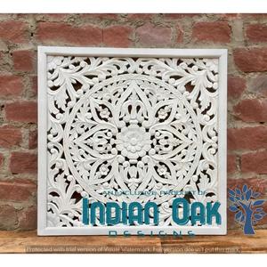 Panel de pared tallado de madera muebles de dormitorio de hotel cabecero de cabeza de cama tallada - Product Image 2