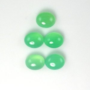 4mm 5mm pierre de chrysoprase naturelle lisse ovale calibré Cabochon pierre précieuse en vrac prix de gros boutique en ligne maintenant du fournisseur - Product Image 1