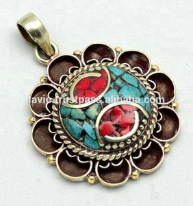 925จี้เงินสไตล์วินเทจจี้ทิเบตสำหรับผู้หญิง,ออกแบบเครื่องประดับ - Product Image 1