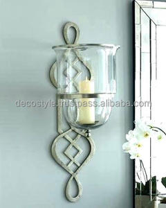 Candelabro de pared plateado Portavelas - Product Image 3