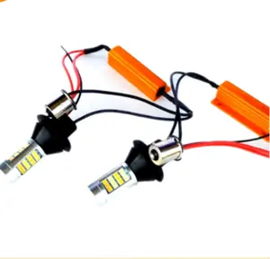 Auto switch Led drl blinker licht gelb weiß blinker 1156 dual farbe
