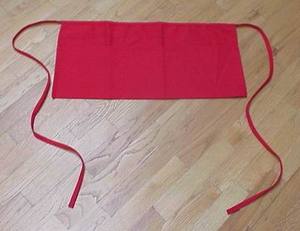 ผ้ากันเปื้อนคาดเอวผ้าสีฟ้าสำหรับเด็กผ้ากันเปื้อนสำหรับเสิร์ฟในร้านอาหารน่ารักพร้อมกระเป๋าใช้ซ้ำได้ - Product Image 4