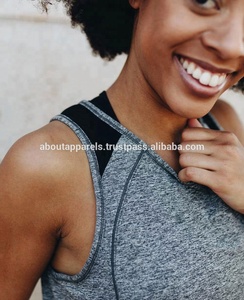 Nuevo servicio personalizado OEM Sexy Yoga Top Venta al por mayor Athletic Racerback Mujeres Camiseta sin mangas de algodón transpirable - Product Image 6