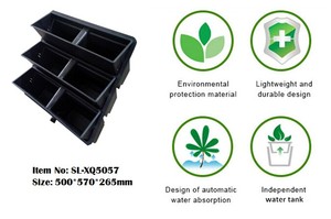 Verja vertical para jardín, bandeja de pared verde, valla verde, paisaje <span class=keywords><strong>urbano</strong></span>, productos verdes, macetas verticales para jardín - Product Image 5