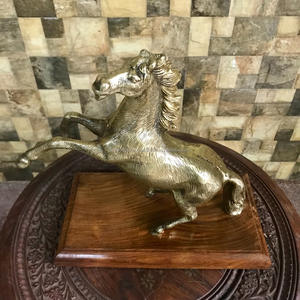 ชุดม้าโลหะตกแต่งสวยงาม 2 ตัว สำหรับของตกแต่งบ้านและสำนักงาน งานฝีมือโลหะ - Product Image 5