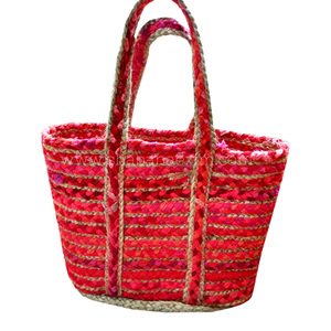 Sacs à bandoulière en jute les plus vendus, sacs de plage en jute faits à la main, sacs de courses de qualité supérieure - Product Image 3