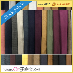 Tejido de punto sólido de gamuza de poliéster 100% 200gsm ~ 350gsm 62 "/63" "para vestidos y prendas - Product Image 2