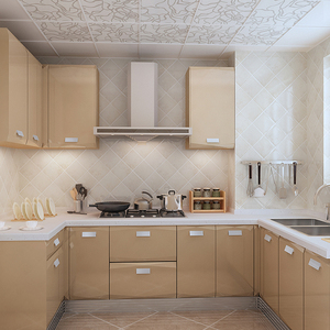 Design Moderni di Mobili da Cucina Modulari con Piano di Lavoro in Marmo Artificiale, Cerniere e Cestelli <span class=keywords><strong>per</strong></span> Piccole <span class=keywords><strong>Cucine</strong></span> - Product Image 3