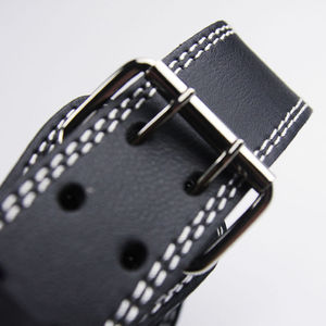 บรัสเซลส์กีฬามืออาชีพยกน้ำหนักเข็มขัดหนังปรับอำนาจที่กำหนดเองยกหนังเข็มขัดคันโยกยิม - Product Image 6