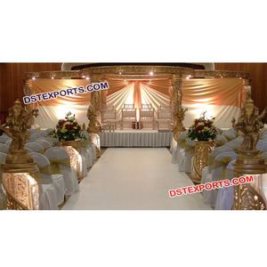 Mandap DE BODA Vintage de fibra de cristal, conjunto de mandril de cristal para boda - Product Image 1