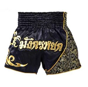 Logo personnalisé de haute qualité Polyester Satin Boxe Thaï Muay Thai Shorts optimal pour les adultes MMA combat Arts martiaux-OEM - Product Image 2