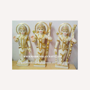 Lord Ram-estatua de mármol blanco, Darbar - Product Image 1
