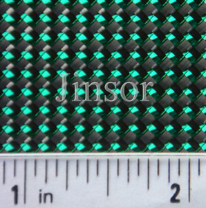 Tissu en fibre de carbone avec bande verte métallique - Product Image 5