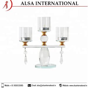 Venta directa de fábrica a precio al por mayor, portavelas de vidrio decorativo para el hogar, impreso en offset para el Día de San Valentín - Product Image 2