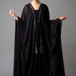 Impresionante manga larga Jilbabs, caftanes para estilo Hijabi - Product Image 1