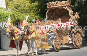 Traditional Indian Wedding Horse Cart  Royal Horse Buugy for Sale  Wedding Horse Drawn Buggy Manufacturer Manufacturers