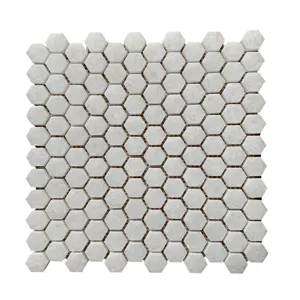 Modern Chinese Design Square Marble <b>Mosaics</b> Tile 30x30mm with Graphic Design for Interior Wall & Floor for Villas & Pools - Product Image 1