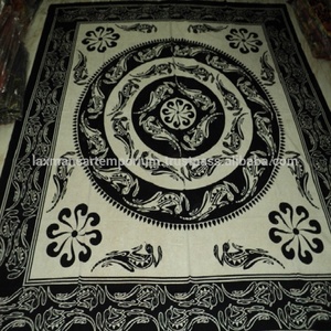 Geko Designs - Sábanas de Cama Queen Size de Algodón Estampado Tejido y Tapices Decorativos Lavables, Proveedor Mayorista de la India - Product Image 2
