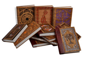 Diarios de madera de mango de trabajo cortado, nuevos diseños, cubierta de madera ecológica creativa, cuadernos de oficina, cuaderno de páginas blancas en blanco 120, regalo - Product Image 2