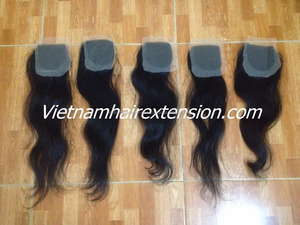 Venta al por Mayor de Cabello Humano Virgen Remy con Cierre de Encaje Ondulado 100% Hecho a Mano, 100g, Longitud de 8"-40" - Product Image 4