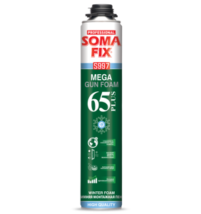 SOMAFIX 850 ML MEGA PLUS Mousse Polyuréthane pour Pistolet (Utilisation Hivernale) - Product Image 1