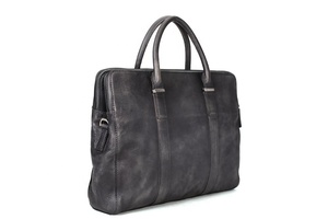 Bolsa de mensajero de cuero auténtico para ordenador portátil de viaje, bandolera Vintage de cuero de grano completo, bolsa de mensajero para ordenador portátil - Product Image 4