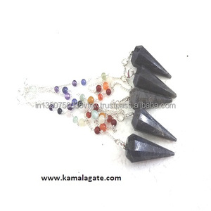Wholesale Faceted Blue Aventurine <strong>Pendulum</strong> with Chakra <strong>Chain</strong> Reiki Healing and Dowsing Gemstone Semi-Precious Stone Craft - Product Image 1