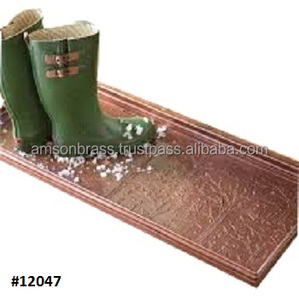 Bandeja de calidad superior Almacenamiento de botas Metal Cobre Color antiguo Bandeja de botas Animales y árboles Bandeja de botas de cobre - Product Image 5