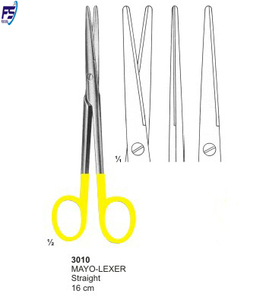 MAYO Lexer-Tijeras rectas de 16cm, Instrumentos dentales FS:3010 - Product Image 1