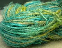 Fil de soie sari recyclé filé à la main solide fil de soie pure écologique à tricoter crochet tissage broderie fantaisie personnalisée