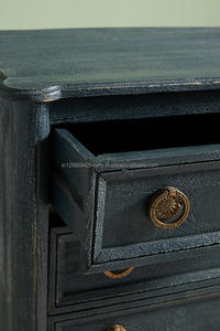 Muebles de madera dormitorio estilo antiguo mesita de noche - Product Image 3