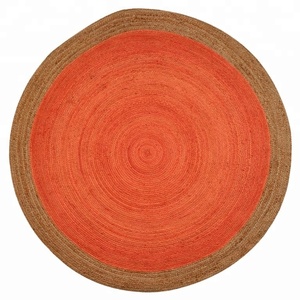 Tappeti rotondi intrecciati in iuta <span class=keywords><strong>tappeto</strong></span> in iuta multicolore <span class=keywords><strong>tappeto</strong></span> personalizzato in iuta di colore per soggiorno indoor outdoor - Product Image 3