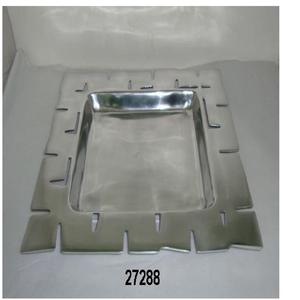 Assiette à salade en aluminium de bol de fruits en métal de haute qualité avec brillant poli - Product Image 2