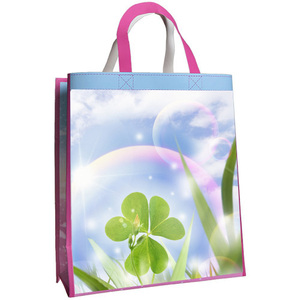 Sac de courses en PP non tissé avec poignées et construction en tuyau en U, taille et couleur personnalisées, utilisation confortable et design agréable - Product Image 5