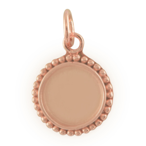 Pendentif personnalisé en argent sterling bon marché, classique, unisexe, avec placage or rhodié, cabochon en résine et verre, serti vide, pour occasions de fête - Product Image 2