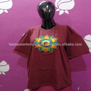 Nuevas Camisetas Modernas 2024 para Hombre, Tejidas a Mano, de Algodón Transpirable, Estilo Vintage, Corte Regular, Diseños de Nepal e India - Product Image 3