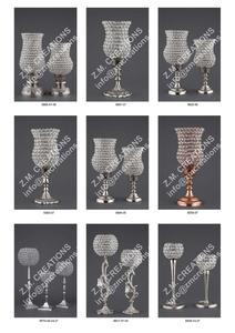 Bougeoir votif en cristal en métal gaufré design italien centre de table de mariage tendance et décoration d'hôtel de salon à la maison - Product Image 2