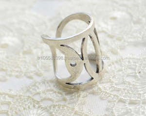 Rose Gold Plated Long Ring - Product Image 1