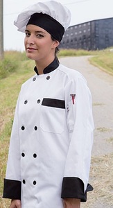 Abrigo blanco de chef, uniforme de panadería, pantalón de chef, gorra de chef - Product Image 5