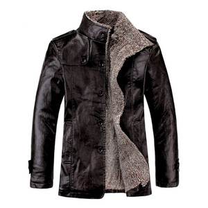 Chaquetas de hombre de cuero genuino modelo superior de la mejor calidad Chaqueta de cuero transpirable personalizada de calidad más popular para hombre - Product Image 4