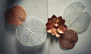 Décor mural en fer blanc, feuille de mer, Design unique, art de décor pour arbre - Product Image 5