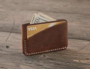 Saffiano-tarjetero de cuero con bloqueo Rfid - Product Image 4