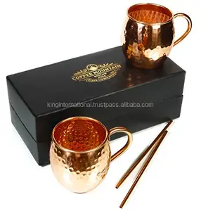 Mini Edelstahl Kupfer becher Cute Cocktail Cup 60ml 2oz Moskau Maultier Schnaps gläser KING Copper Moscow Mule Mug