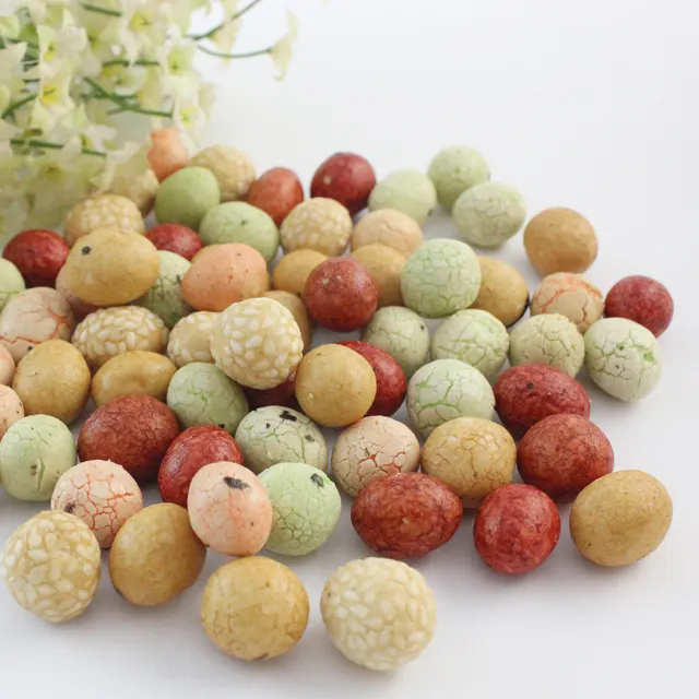 Meilleure vente Craquelins d'arachides enrobés assortis enrobés de farine Noix japonaises
