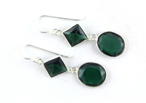 ข้อเสนอพิเศษสำหรับเงินสเตอร์ลิงมรกตพลอยน้ำต่างหูทำด้วยมือเครื่องประดับอินเดียแบบห้อยน่ารักสำหรับผู้หญิงของขวัญงานปาร์ตี้ - Product Image 2