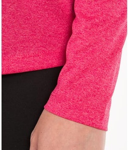 Custom Bulk Wholesale High Quality Long Sleeve 100% Cotton Crew Neck V-neck Women Blank T-shirt With Private <strong>Label</strong> - Product Image 5